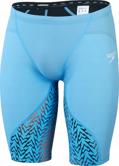 Kostum gare noti Speedo Fastskin LZR Ignite për burra, blu me të kuqe