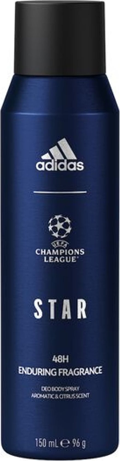 Deodorant spray Adidas UEFA Champions League Star, 48 orë, për burra, 150 ml