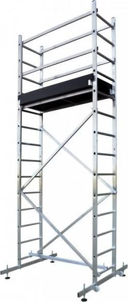 Skela alumini Braket BR-11-0330, e lëvizshme, lartësia 391 cm
