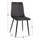 Karrige ngrënieje Latrell 43x54x88Hcm (HM8587.01), gri/ zezë