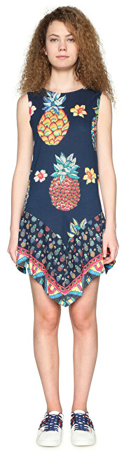 Fustan Desigual Rouses 18SWVKA5 5000, i kaltër
