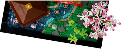 Set ndërtimi LEGO Icons Peaceful Garden 10315, model kopsht japonez, dekorativ, shumëngjyrësh