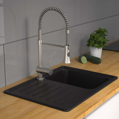 Rubinet kuzhine vidaXL 79195, presion i ulët, dush enësh, çelik inox