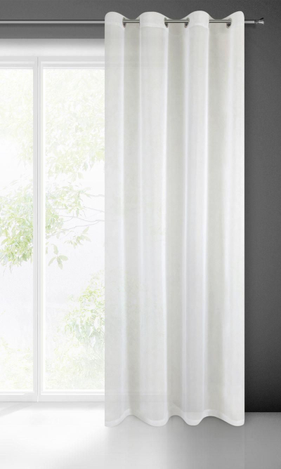 Perde Fir Lucy K, voile, 140x250 cm, ngjyrë krem