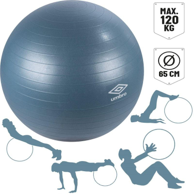 Top fitnesi Umbro, 65cm, mban deri 120kg, blu