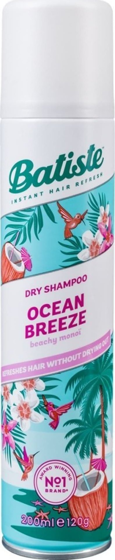 Shampo e thatë për flokë Batiste Ocean Breeze, 200 ml