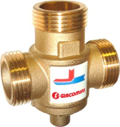 Valvul termike përzierëse Giacomini R157AY063, 1 1/4", 60°C, bronz