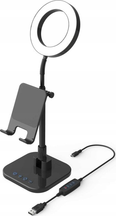 Mbajtëse telefoni DigiPower Success Ring Light, unazë drite 6\", 36 LED