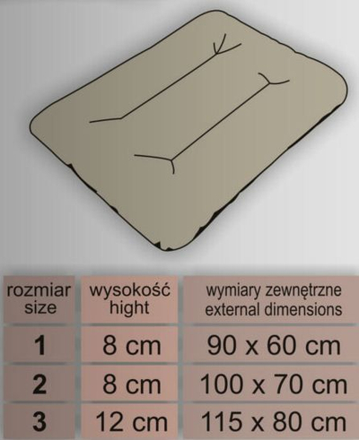 Dyshek për qen Hobbydog, 115 cm, i zi