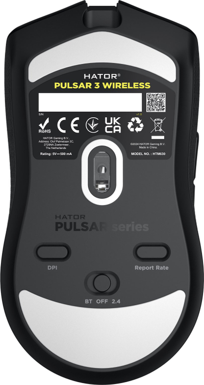 Maus wireless Hator Pulsar 3, ergonomik, i zi