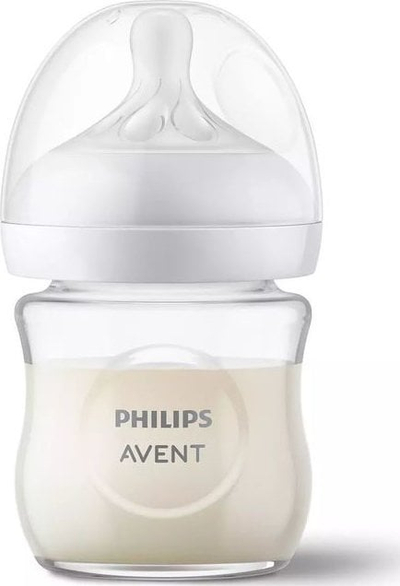 Biberon qelqi Avent Natural SCY930/01, 120ml, anti-kolik, transparent