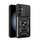 Futrollë telefoni Hurtel Hybrid Armor Camshield për Samsung Galaxy A56, me stand, me kapak kamere, e zezë