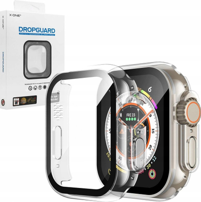 Mbrojtëse ekrani X-One Dropguard për Apple Watch Ultra 49mm, me xham tê integrum, transparente