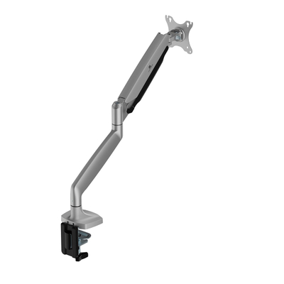 Mbajtës monitori Maclean MC-969, krah i dyfishtë gas spring, 17"-45", gri e argjendtë