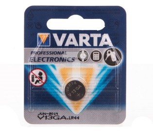 Батерија копче Varta V13GA LR44, алкална, 1.5V, сребрена