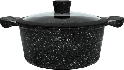Tenxhere Bollire Milano me kapak, 4.3L, e zezë