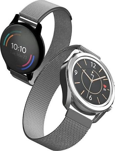 Rrip dore Mercury Mesh për Apple Watch, 38/40/41 mm, çelik inox, ngjyrë argjendi