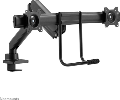 Mbajtëse tavoline për monitorë Neomounts DS75-450BL2, për 2 monitorë 17"-32", rregullim në lartësi, e zezë