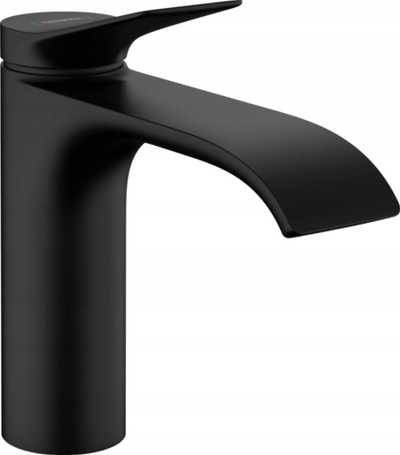 Rubinet lavamani Hansgrohe Vivenis 110, me set mbyllje me shufër, mat i zi