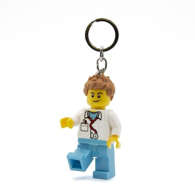 Приврзок за клуч SmartLife Lego иконски доктор, осветлена кукла