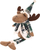 Figurine dekorative Saska Garden Reindeer, set 35cm 20cm, ngjyrë kafe