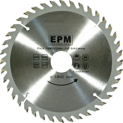 Teh rrethor për dru EPM Industry E-550-6184, 180mm, 40 dhëmbë