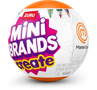 Lodër kapsulë Zuru Mini Brands Create MasterChef S2, 13 pjesë, shumëngjyrëshe