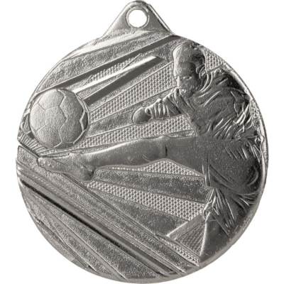 Medalje futbolli Tryumf ME001, 50mm, çelik, ngjyrë argjendi