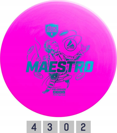 Disk disc golf Discmania Maestro, midrange, diametër 21.3 cm, rozë