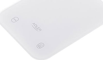 Peshore kuzhine Adler AD 3181W, LED, ndarje 1 g, e bardhë
