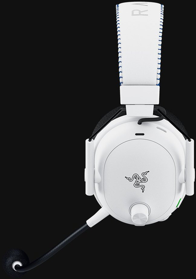 Geјминг слушалки Razer BlackShark V3 Pro, безжични и со кабел, USB и Bluetooth, бели
