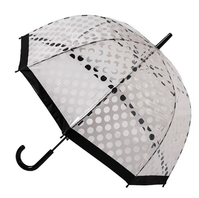 Çadër shiu Blooming Brollies, e zezë/tejdukshme