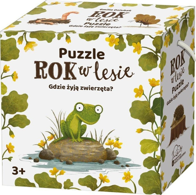 Lojë edukative Trefl Year in the Forest, puzzle me kafshë, shumëngjyrëshe