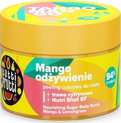 Scrub trupi Farmona Tutti Frutti Tango Mango, me sheqer, mango edhe lemongrass, 300g