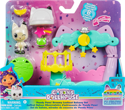 Set lodrash Gabby’s Dollhouse Balcony Pack Assortment, figurë me aksesorë, me ngjyra nga të gjitha