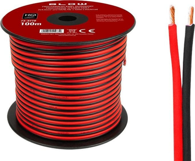 Kabllo boksi Blow 73-377, 2x4.00mm, 100m, zi-kuqe