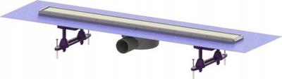 Kanalete dushi Kessel Linearis Compact, 75 cm, inox