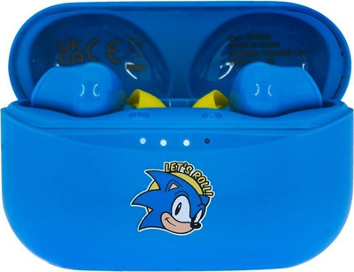 Kufje pa tela OTL Technologies Sega Classic Sonic, TWS Bluetooth 5.0, për fëmijë, blu