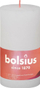 Qirinj shtylle Bolsius Shine, 130x68mm, set me 6 copë, të bardhë