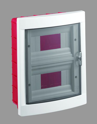 Panel shpërndarës modular Viko 2x8, IP40, montim i futur, i bardhë