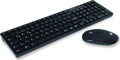 Set tastierë dhe maus Conceptronic ORAZIO01DE, wireless RF, QWERTY gjerman, i zi