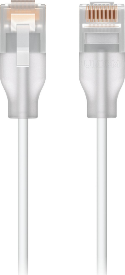 Kabllo rrjeti Ubiquiti UACC-Cable-Patch-EL-12M-W, 12m, nano thin, e bardhë