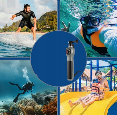 Shkop selfie TELESIN për nënujë, 0.85m, i papërshkueshëm nga uji, me telekomandë pa tela për GoPro Hero 8 9 10 11 12