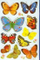 Ngjitësa dekorativë Avery Zweckform BUTTERFLIES 4462, letre, shumëngjyrëshe