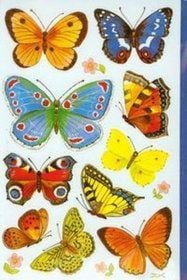 Ngjitësa dekorativë Avery Zweckform BUTTERFLIES 4462, letre, shumëngjyrëshe