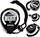 Kronometër digjital Meteor Stopwatch, mat 1/100 sekonde, i papërshkueshëm nga uji, ngjyrë e zezë