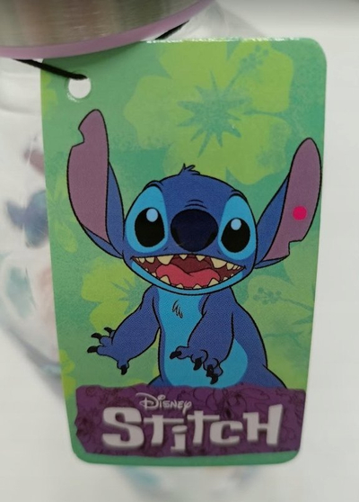 Shishe uji Stitch Water Bottle, 850 ml, me motiv Stitch, shumëngjyrëshe