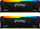 Memorie Kingston Fury Beast RGB, DDR4, 32 GB, 3200 MHz, CL16, KF432C16BB2AK2/32