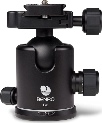 Kokë tripod Benro B2 Double Action, profesionale, alumini, e zezë