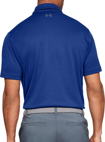 Bluzë polo Under Armour Tech, për burra, poliester, blu